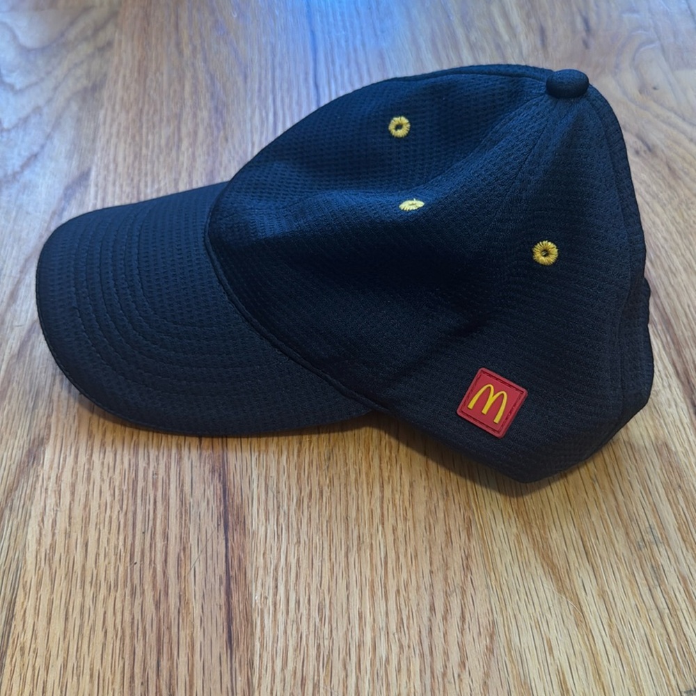 Mcdonalds Hat Adult Employee Cap Snapback Navy Blue Adjustable